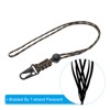 Unique Bargains Adjustable Keys Whistle Badge Holder Wrist Lanyard with Sling Clips - 3 of 4