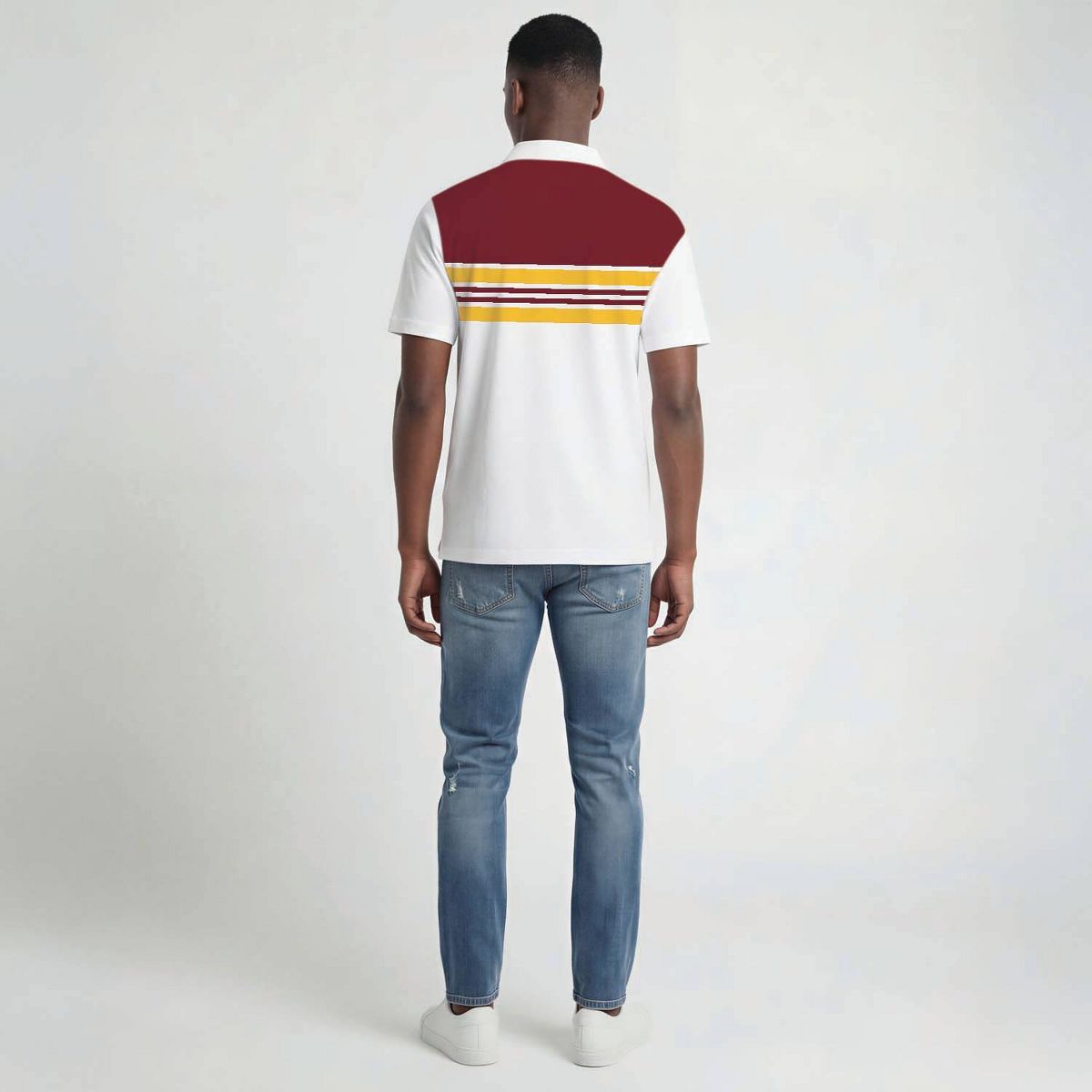 NCAA Iowa State Cyclones Men's Champion Stripped Polo Shirt - thumbnail 2