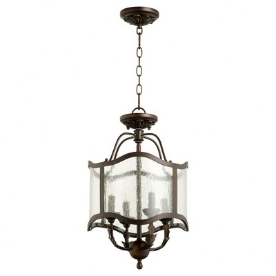 Quorum Lighting Salento 4-Light Pendant, Vintage Copper, Dual Mount