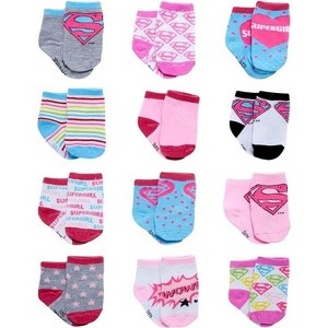DC Comics Baby Boys’ and Girls’ Socks, Infant socks Ages 0-24 months - 1 of 3