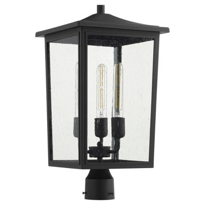 Quorum Lighting Riverside Outdoor Pendant, 3 Lights, Noir Finish