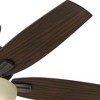 Hunter 52" Newsome Ceiling Fan Premier Bronze with Light Kit, Roasted Walnut Blades, Dry Rated, Pull Chain Control - 4 of 4