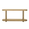 TIRAMISUBEST Modern Wood Entryway Table with Built-In Shelves,Veneer Console Table - 4 of 4