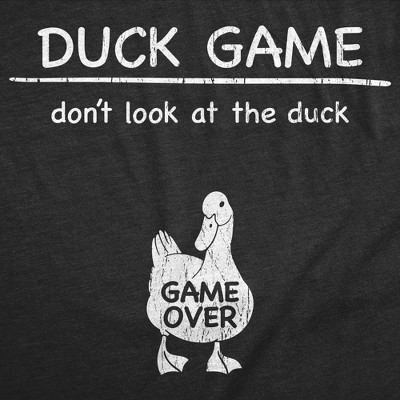 Мужские футболки Crazy Dog T-Shirts, Inc. Mens Funny T Shirts Duck Game Dont Look At The Duck Sarcastic Graphic Novelty Tee for Men - Crazy Dog Men's T Shirt for Animal Lovers Black S — фото 2
