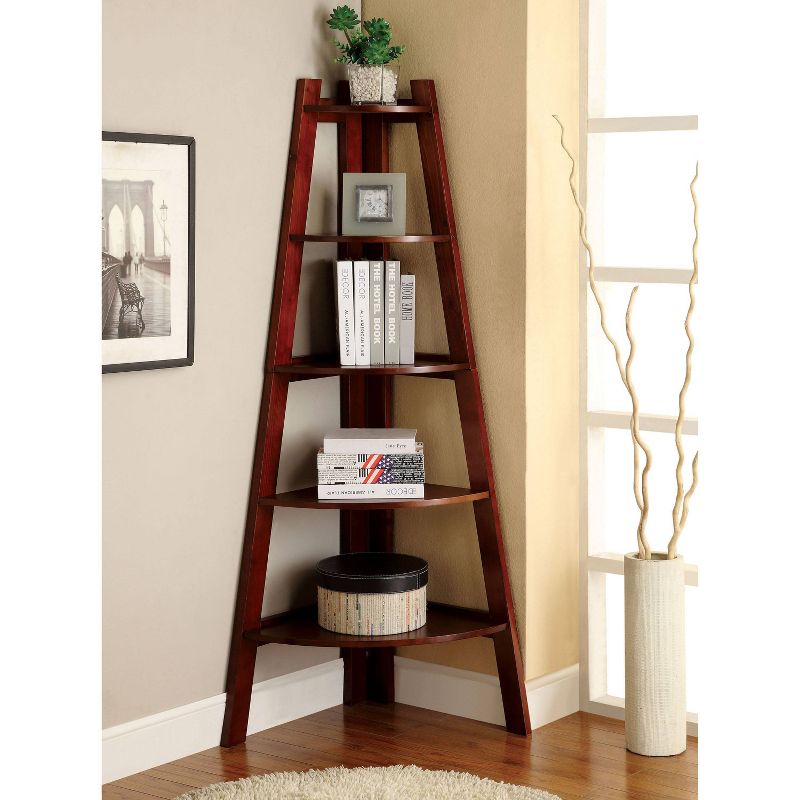 63.25" Lynch 5 Shelf Corner Bookcase - HOMES: Inside + Out, 3 of 6