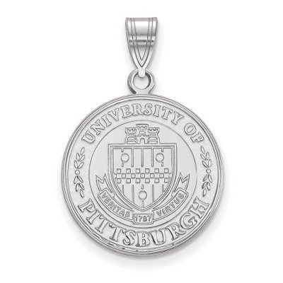 Black Bow Jewelry Sterling Silver Pittsburgh Panthers NCAA Large Pendant