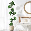 5/ 6/ 7FT Artificial Fiddle Leaf Fig Tree in Black Nursery Pot,Faux Potted Tree for Home Decor, Fake Rubber Tree for Indoor Office Living Room - 3 of 4