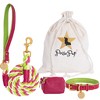 PoisePup – Luxury Pet Dog Waste Bag Holder – Soft Premium Italian Leather Poop Bag Dispenser - Candy Swirl - 2 of 3