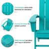 GARPROVM 2 Adirondack Chairs with Side Table HDPE Weather-Resistant Outdoor Patio Furniture - 4 of 4