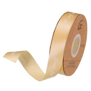 Unique Bargains Gift Wrapping Wedding Wide Satin Grosgrain Ribbon 1 Pc - 1 of 4