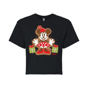 Women's - Disney - Minnie Cookie Cropped Graphic T-Shirt - 1 of 4