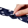 Allegra K Women's Skinny Silky Polka Dot Waistband Long Narrow Neckscarf Bag Handle Accessory 1 Pc - 4 of 4