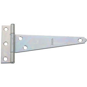 National Hardware 6 in. L Zinc Plated Silver Steel Light Duty T Hinge 2 pk - 1 of 1