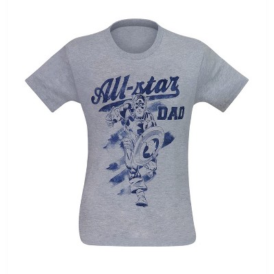 Mens Captain America All-Star Dad T-Shirt