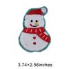 Unique Bargains Christmas Brooches Snowman Plush White 1 Pc - 3 of 4