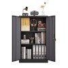 Dexmalle Metal Storage Cabinet with Locking Doors and Adjustable Shelf - 2 of 4