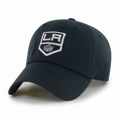 Men's Los Angeles Kings '47 Black Logo Clean Up Adjustable Hat