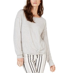 I.N.C International Concepts Womens Knot Front Pullover Sweater, Grey, X-Small - 1 of 1