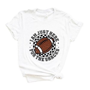 Simply Sage Market Women's I Am Just Here For The Snacks Short Sleeve Graphic Tee - 1 of 4