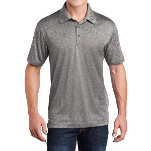 Mafoose Men's Short Sleeve Moisture-Wicking Heather Contender Polo T-shirt - 1 of 4