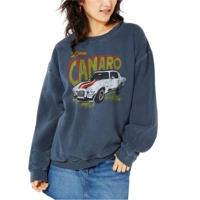 True Vintage Womens Z28 Camaro Sweatshirt, Grey, Small