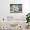 Stupell Industries Classic Car in Tropical Town Floating Frame Canvas Art - 3 of 4