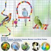 Prime Pets Bird Parakeet Toys, Bird Cage Swing Toys, 13 Pack, Colorful Hanging Bell Hammock Climbing Ladder Toys - 2 of 4