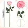 REGALWOVEN Silk Realistic Durable Artificial Rose Flower with Long Stem 19.7" 10 Pcs - 4 of 4