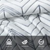 Kenneth Cole Delancey White 50" X 70" Throw Blanket - 3 of 4