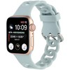 HTUTWOO Apple Watch Band Breathable Silicone Circles Sport Strap 44/45/46/49mm, Fadeless for iWatch Series 10 9 8 7 6 5 4 3 2 1 SE Ultra - 2 of 4