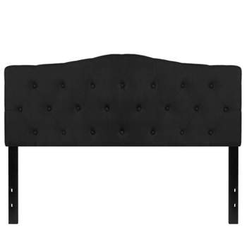 Emma and Oliver Arched Button Tufted Upholstered Headboard