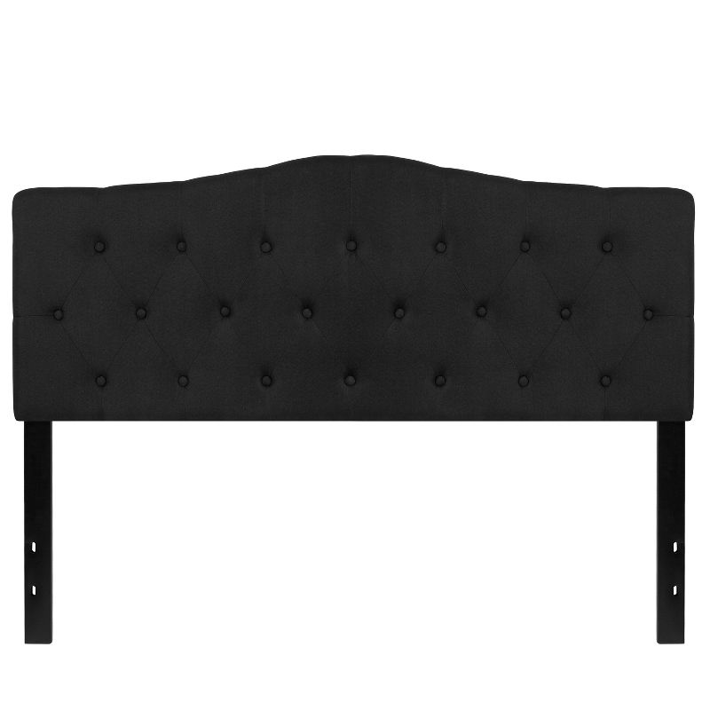 Emma and Oliver Arched Button Tufted Upholstered Headboard, 1 of 12