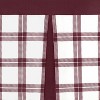 Kate Aurora Windowpane Plaid Country Farmhouse Kitchen Curtain Tier & Valance - 3 of 4