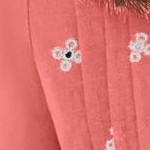 sweet coral eyelet embroidery