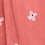 sweet coral eyelet embroidery