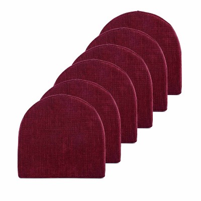 U-Shape High Density Memory Foam Chair Pads with Ties by Sweet Home Collection®