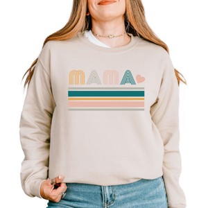 Simply Sage Market Retro Mama Stripes Sweatshirt - 1 of 4