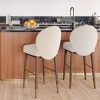 Hailey Velvet Stool - 2 of 4