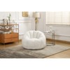 Lyngins Teddy Fabric Bean Bag Chairs for Kids and Adults,Comfy Lazy Chairs with Memory Foam for Living Room - 2 of 4