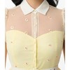 Unique Vintage Women's Hollie Swing Dress Yellow - 2 of 4