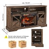 Electric Fireplace Entertainment Center with Door Sensor - 2 of 4