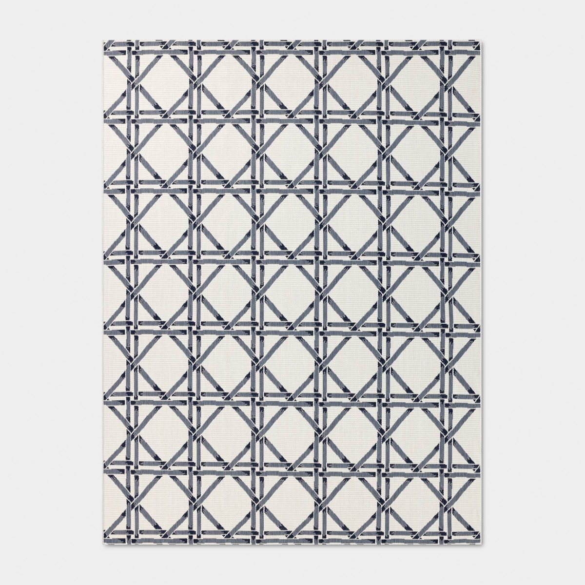 Star Rope Rectangular Woven Indoor Outdoor Area Rug Blue - Threshold™