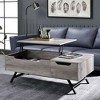 NicBex Modern 48.5" Rectangle Coffee Table with Drawer, Hidden Storage, Lift Top and Metal Legs for Living Room - 2 of 4
