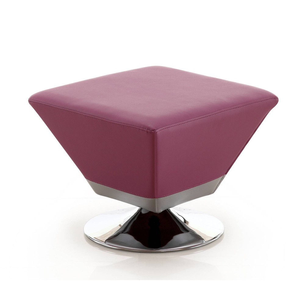 Photos - Pouffe / Bench Diamond Swivel Ottoman Purple - Manhattan Comfort