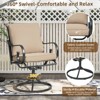 EROMMY Patio Swivel Chair Set Of 2, Outdoor Dining Chairs With Cushions, 360° Swivel Rocker Patio Chairs For Porch, Deck, And Garden - 4 of 4