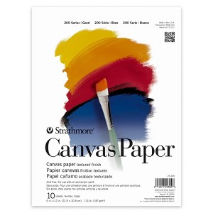 Strathmore 200 Series Canvas Pad, 10 Sheet, 9x12 inch, 1 Count - 1 of 3