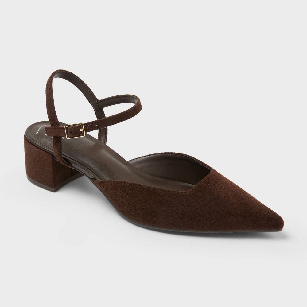 Women's Jessa Heels - A New Day™ Chocolate 6.5