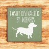 Slickblue Rustic Funny Dachshund Dog Quote Wood Sign, Solid Pine Wall or Shelf Decoration, 7x7 Inches, Multiple Colors - 2 of 3