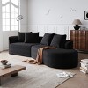 112" Oversize Modern Chenille Modular Sectional Sofa with 4 Pillows, Cloud-Style 4-Seat Couch for Living Room or Apartments - The Pop Home - 2 of 4