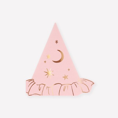 Meri Meri Pink Witch Hat Napkins (Pack of 16)
